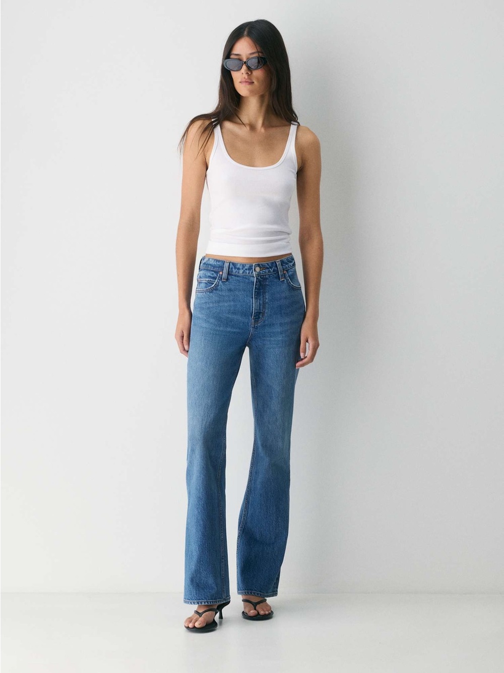Denim Forum The '90s Hi-Rise Stacked Bootcut Jeans Size 26